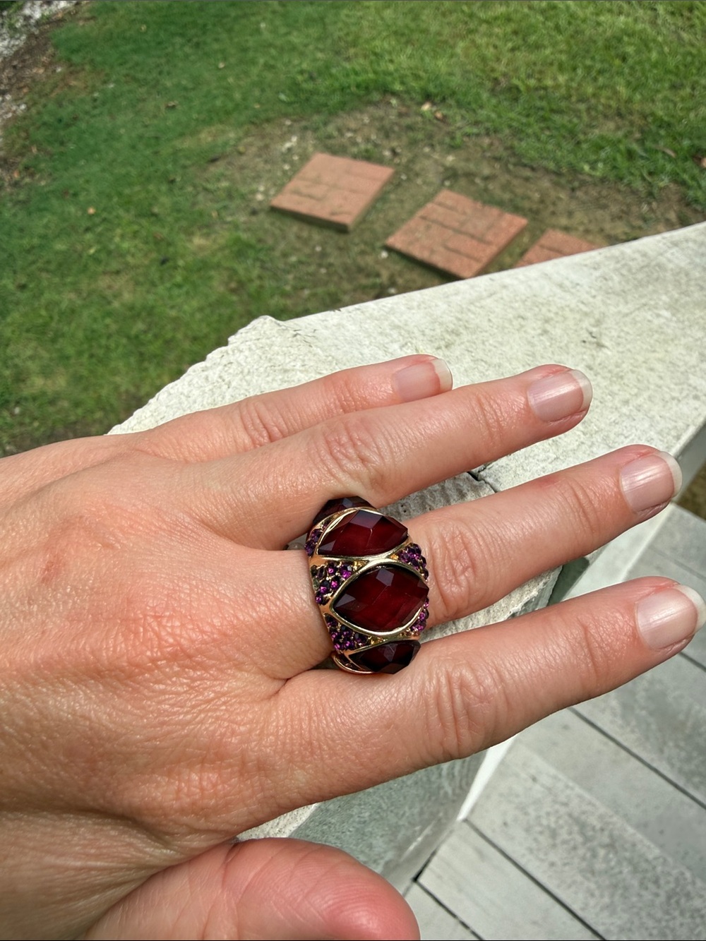 Deep Purple Stretch Ring
